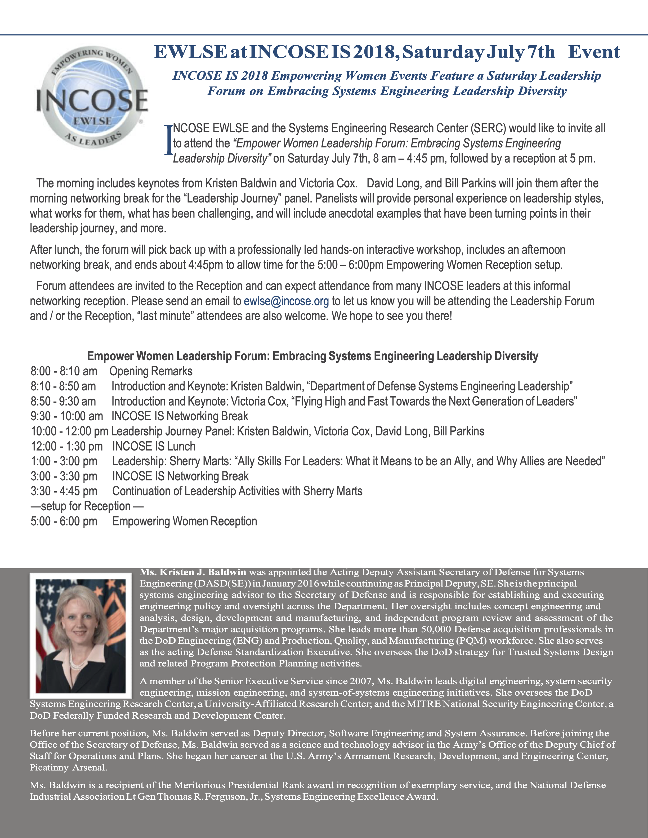 EWLSE IS 2018 Flyer
