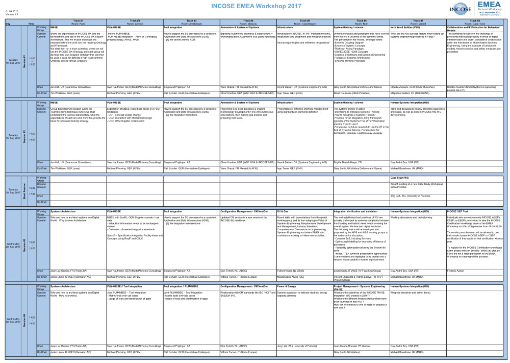 INCOSE EMEA-WS Program-DRAFT