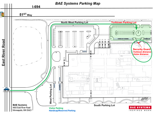 BAE Parking Map Original BAE Parking Map