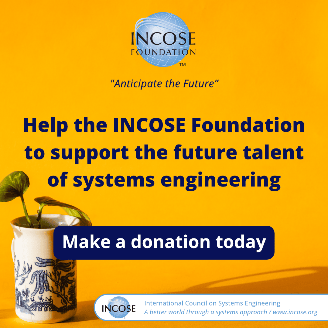 Encouraging donations to support future systems engineering talent development.