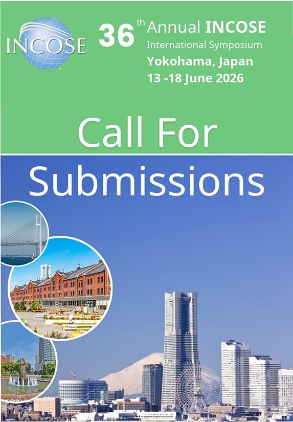 Call for submissions for INCOS 36th Annual International Symposium Yokohama Japan 2026.