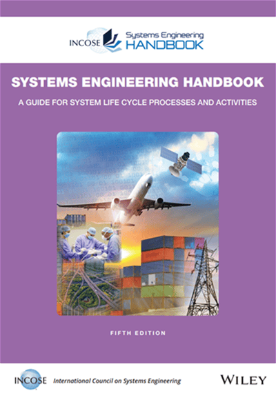 Aircraft taking off with engineers and satellite in sky illustration, systems engineering concepts.