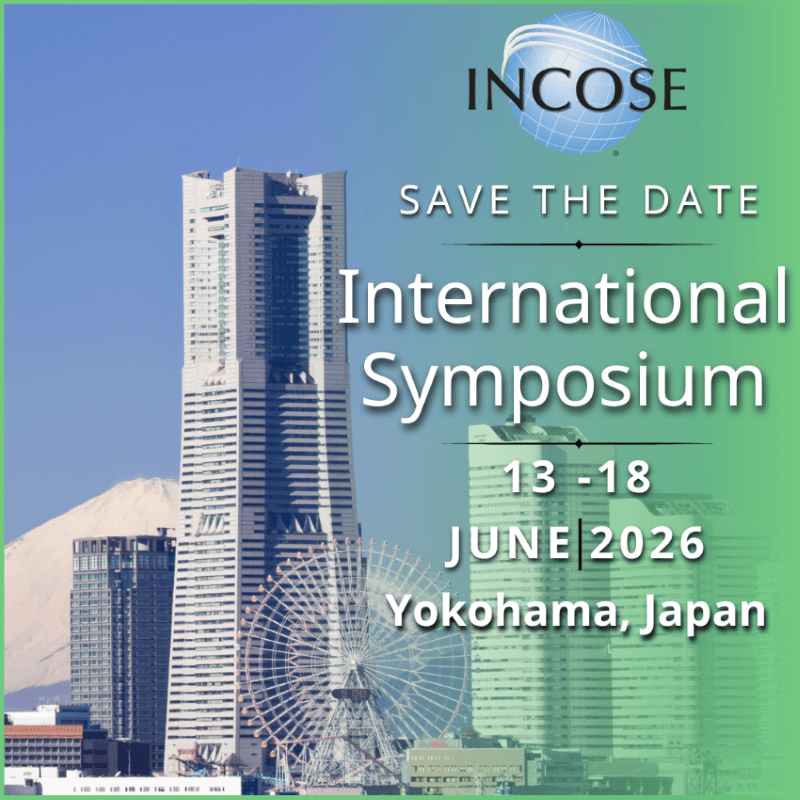 INCOSE international symposium announcement in Yokohama Japan, June 2026.